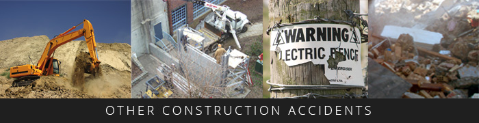 types of construction site accidents & lawyers