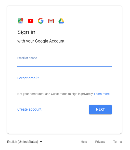 how to login to google image